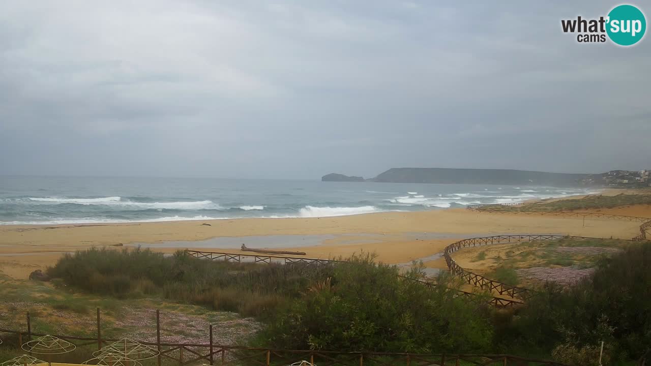 Cámara web Torre dei Corsari – Vista en directo de la playa desde Punta Usai