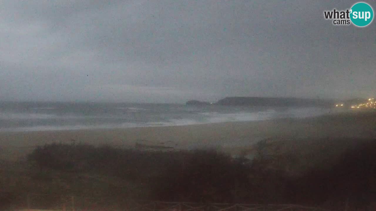 Cámara web Torre dei Corsari – Vista en directo de la playa desde Punta Usai