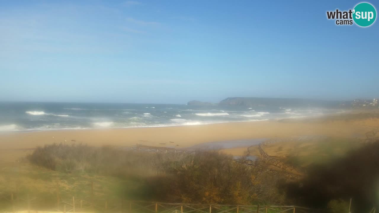 Webcam Torre dei Corsari – Vista live sulla spiaggia da Punta Usai