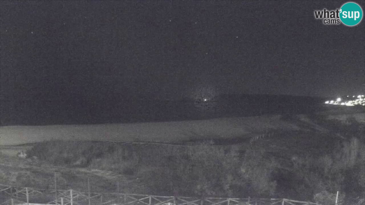 Webcam Torre dei Corsari – Vista live sulla spiaggia da Punta Usai