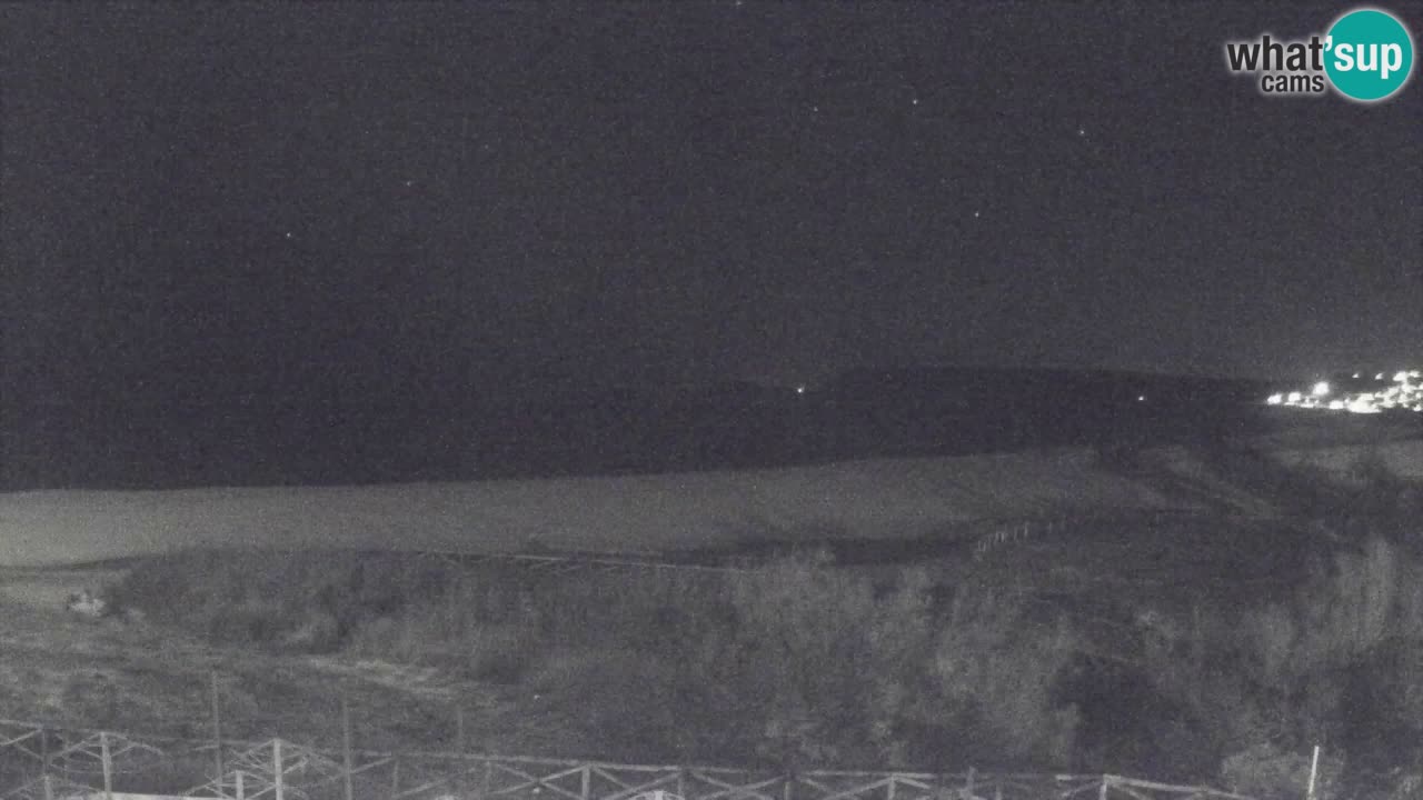 Webcam Torre dei Corsari – Vista live sulla spiaggia da Punta Usai