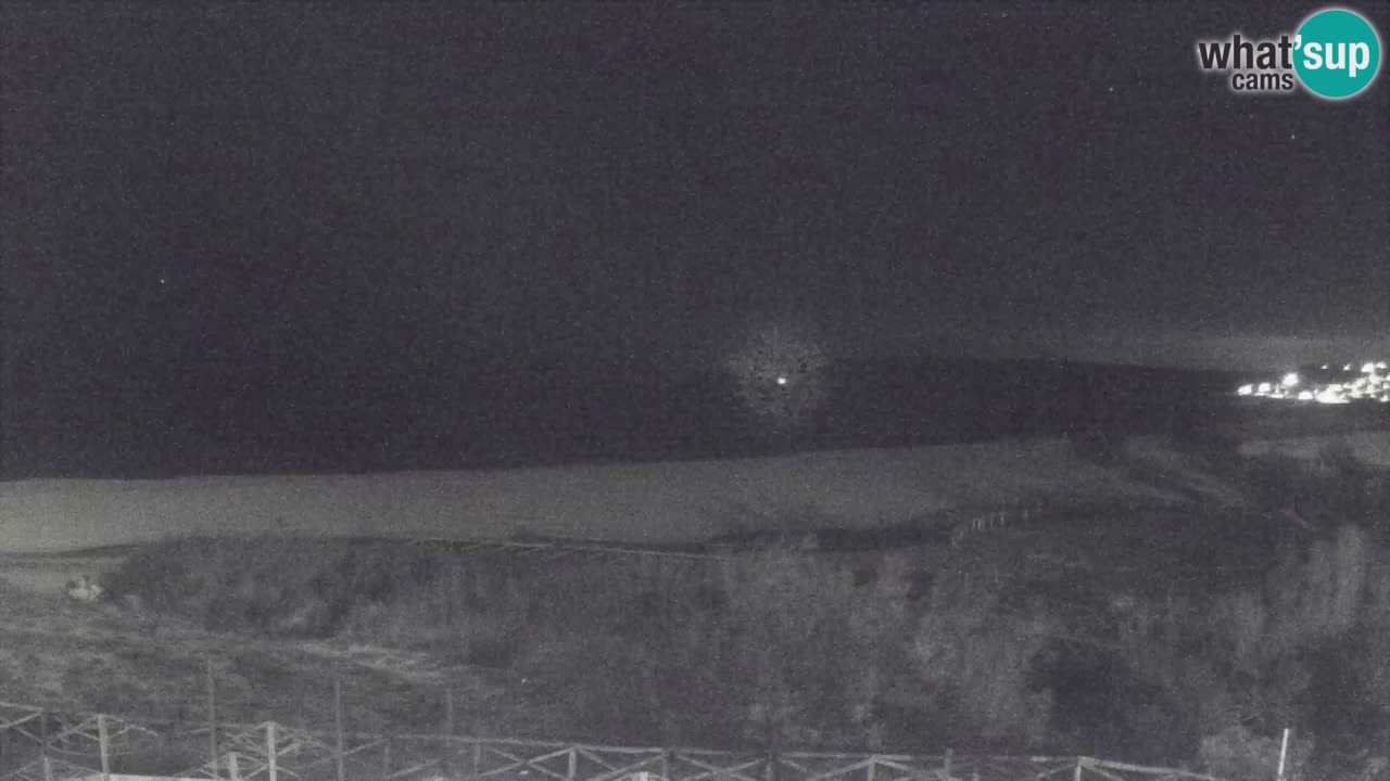 Cámara web Torre dei Corsari – Vista en directo de la playa desde Punta Usai