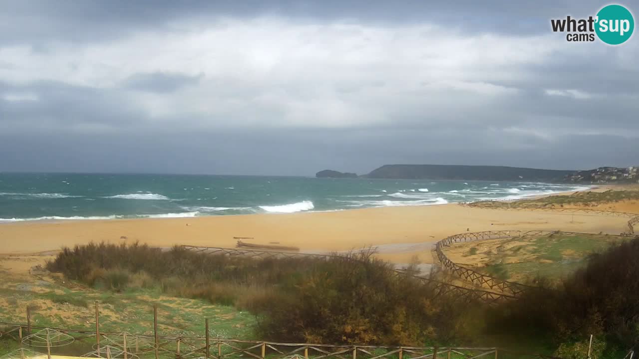Cámara web Torre dei Corsari – Vista en directo de la playa desde Punta Usai