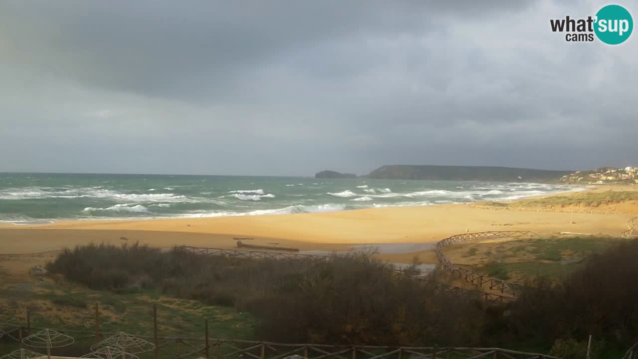 Webcam Torre dei Corsari – Vista live sulla spiaggia da Punta Usai