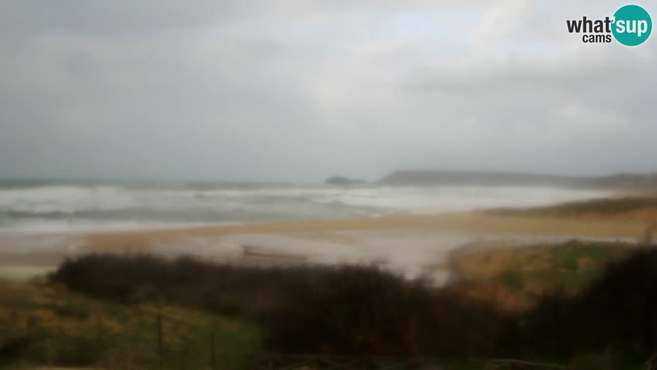 Web kamera Torre dei Corsari – Pogled uživo na plažu s Punta Usai