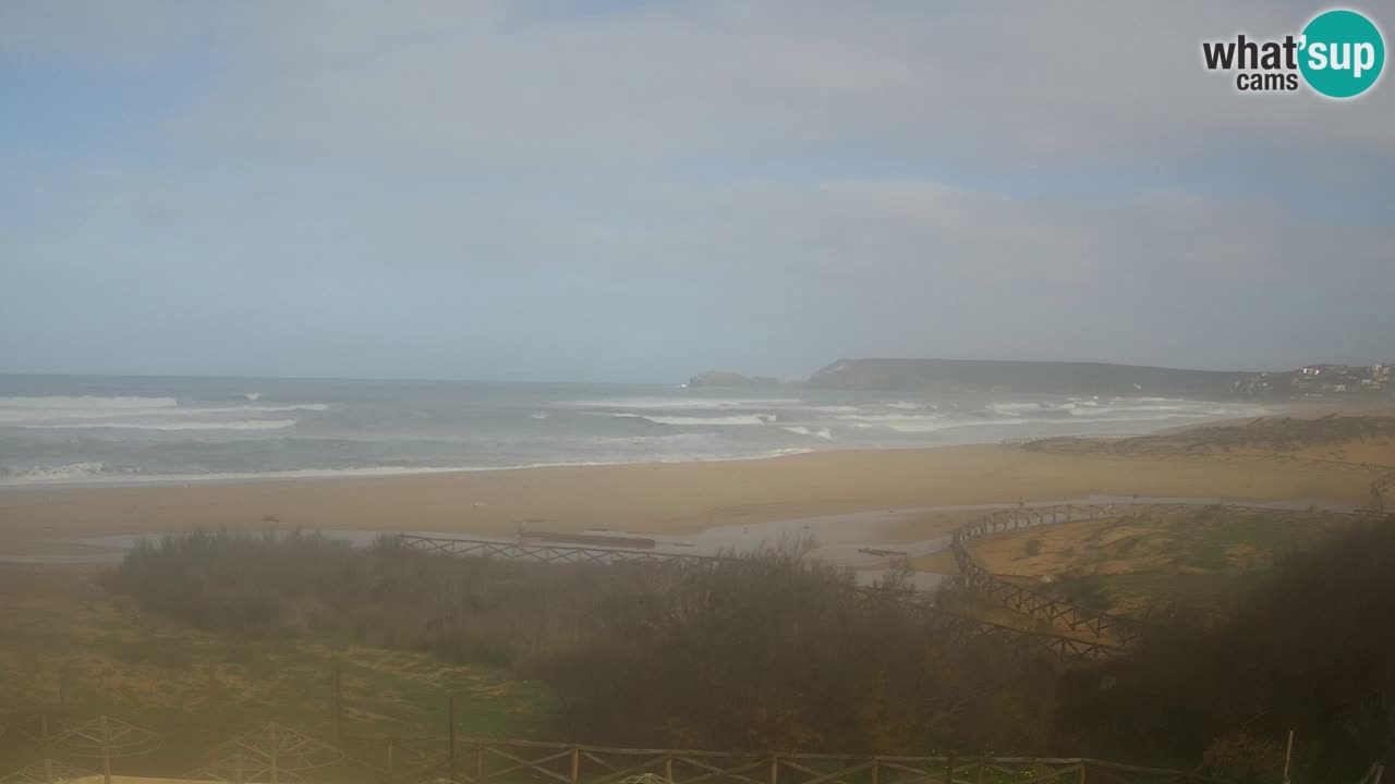 Webcam Torre dei Corsari – Vista live sulla spiaggia da Punta Usai