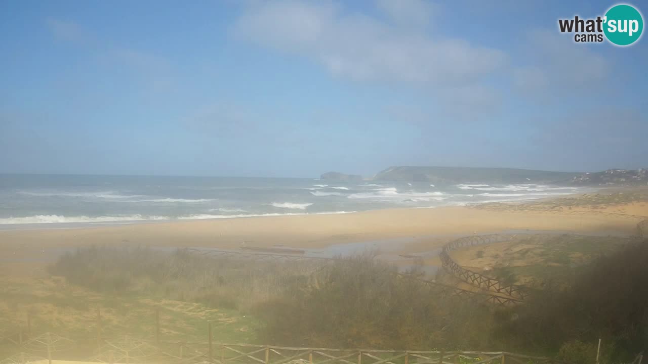 Cámara web Torre dei Corsari – Vista en directo de la playa desde Punta Usai