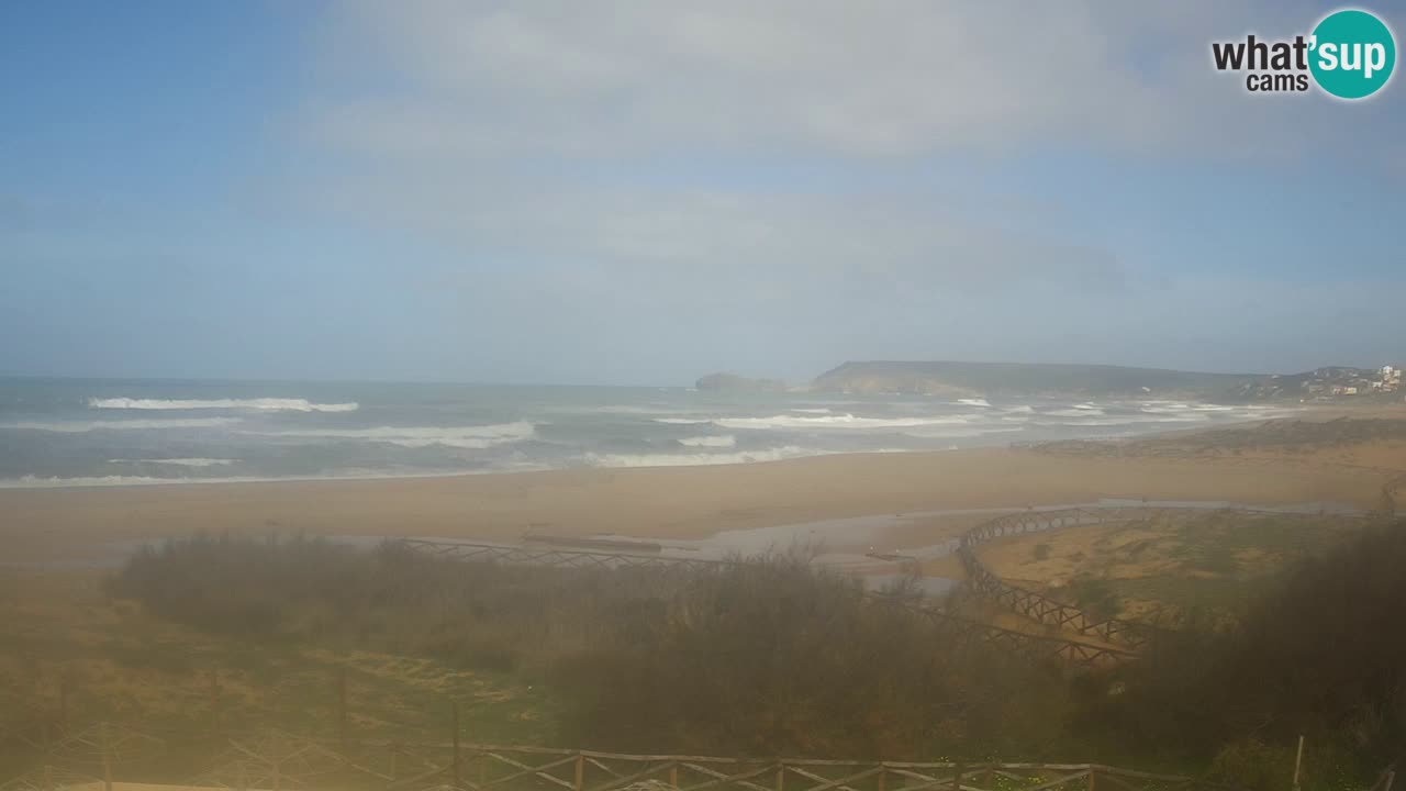 Webcam Torre dei Corsari – Vista live sulla spiaggia da Punta Usai