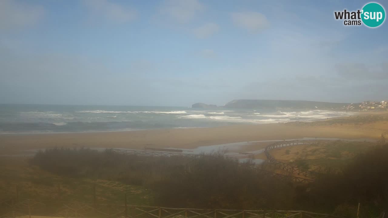 Web kamera Torre dei Corsari – Pogled uživo na plažu s Punta Usai