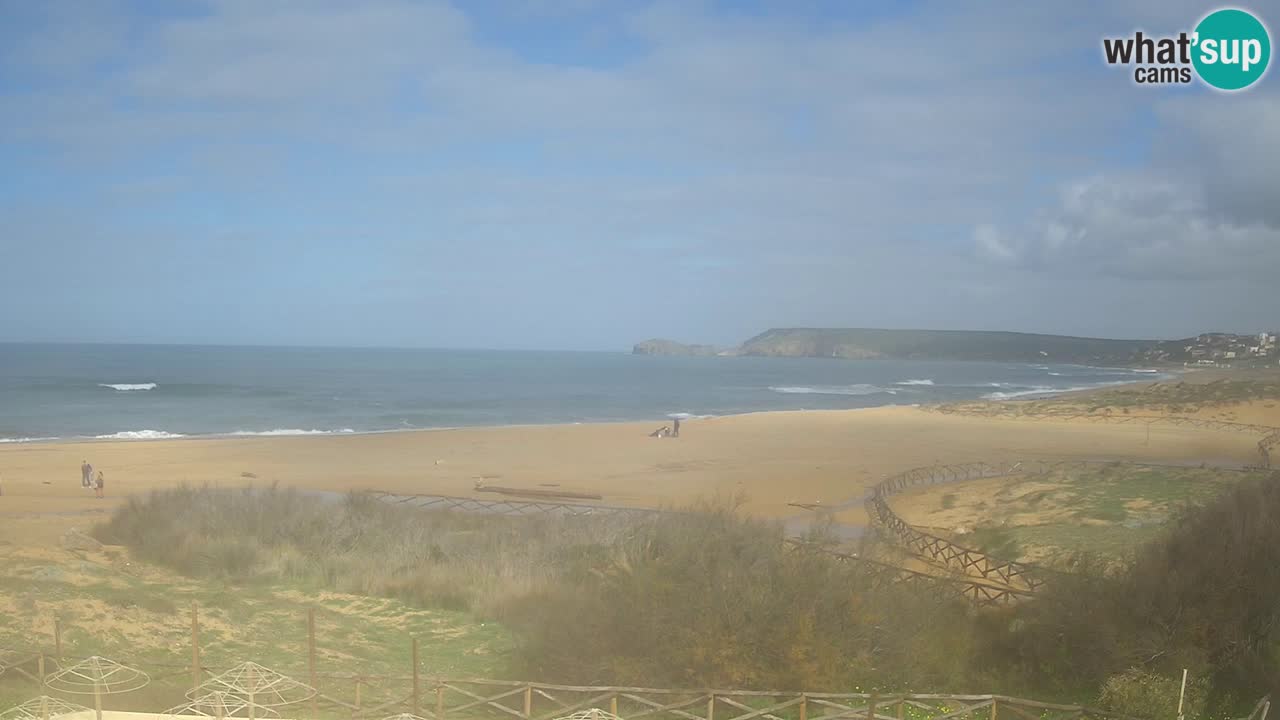Web kamera Torre dei Corsari – Pogled uživo na plažu s Punta Usai