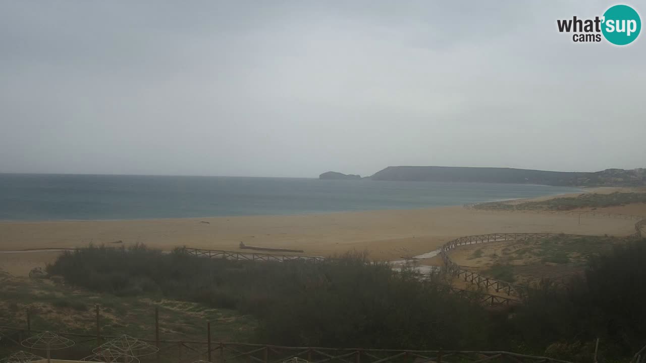 Cámara web Torre dei Corsari – Vista en directo de la playa desde Punta Usai