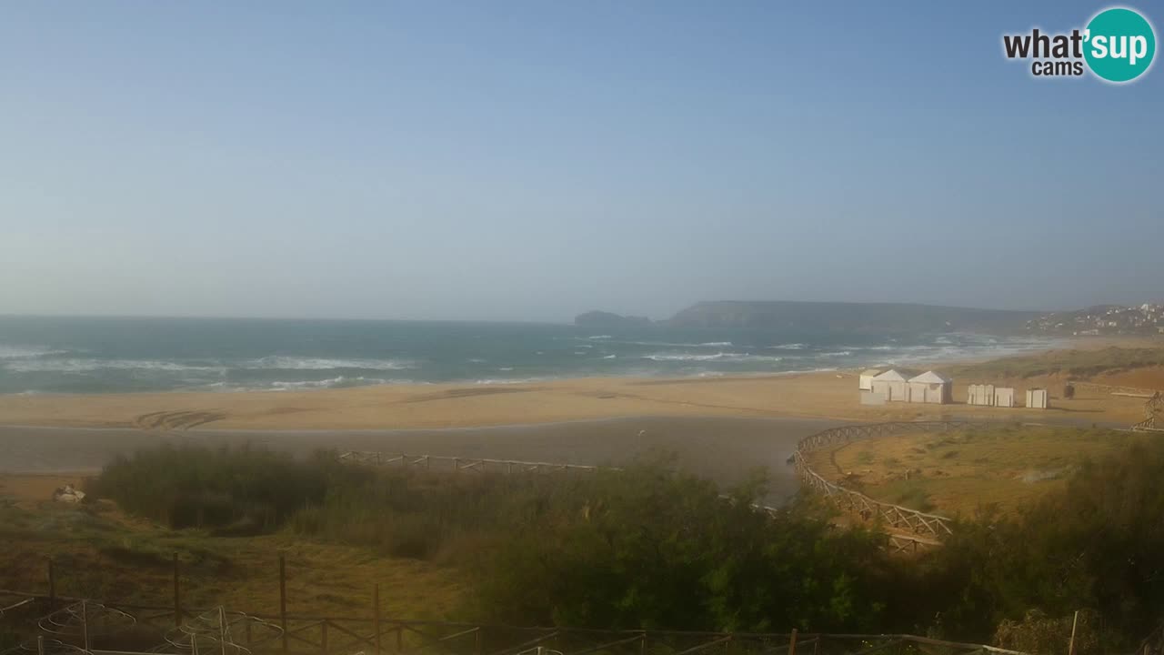 Web kamera Torre dei Corsari – Pogled uživo na plažu s Punta Usai