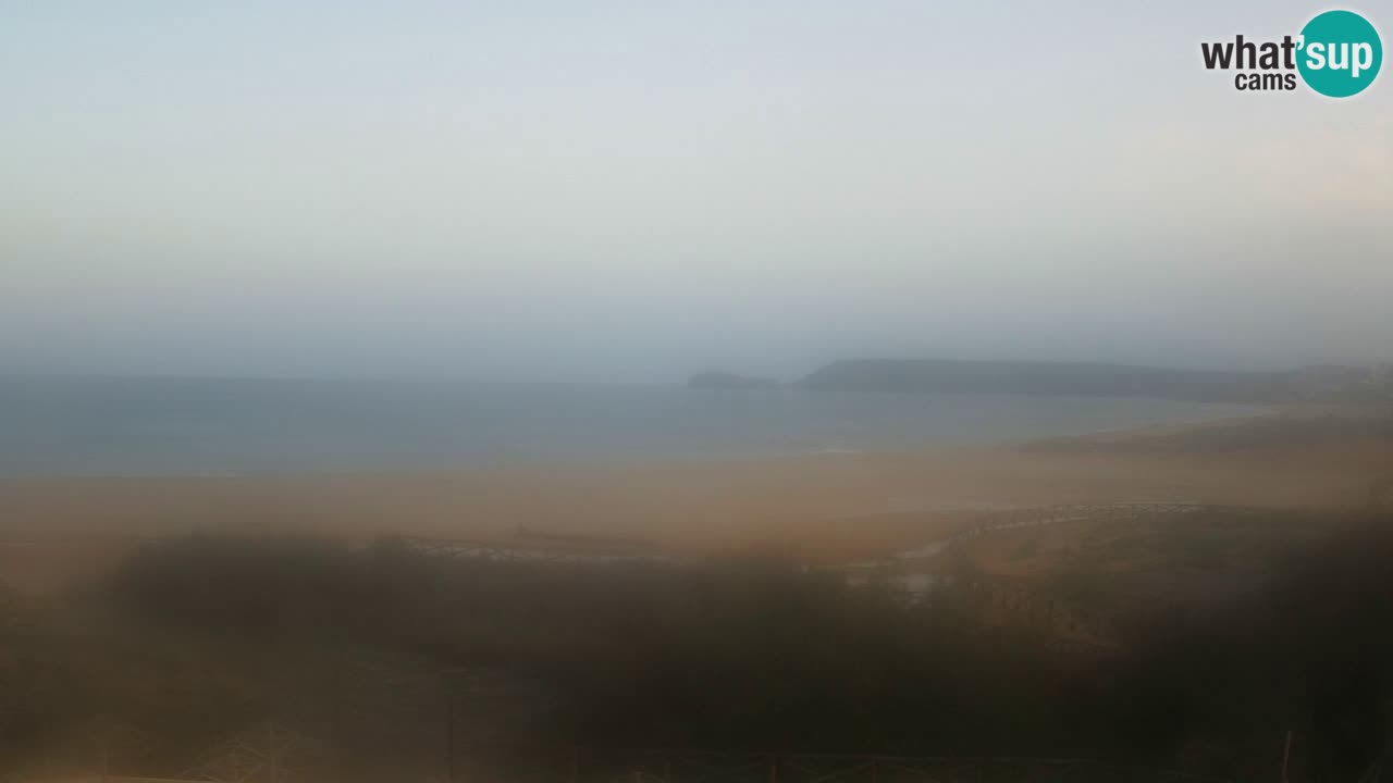 Cámara web Torre dei Corsari – Vista en directo de la playa desde Punta Usai