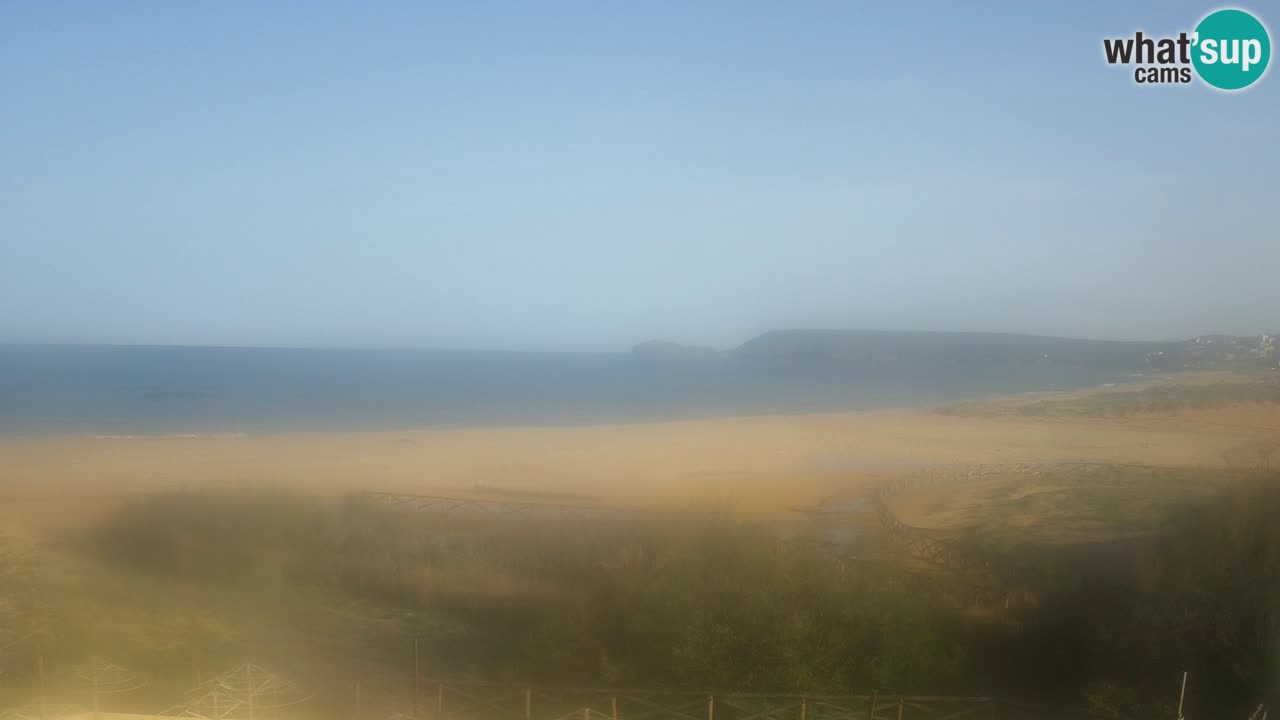Web kamera Torre dei Corsari – Pogled uživo na plažu s Punta Usai