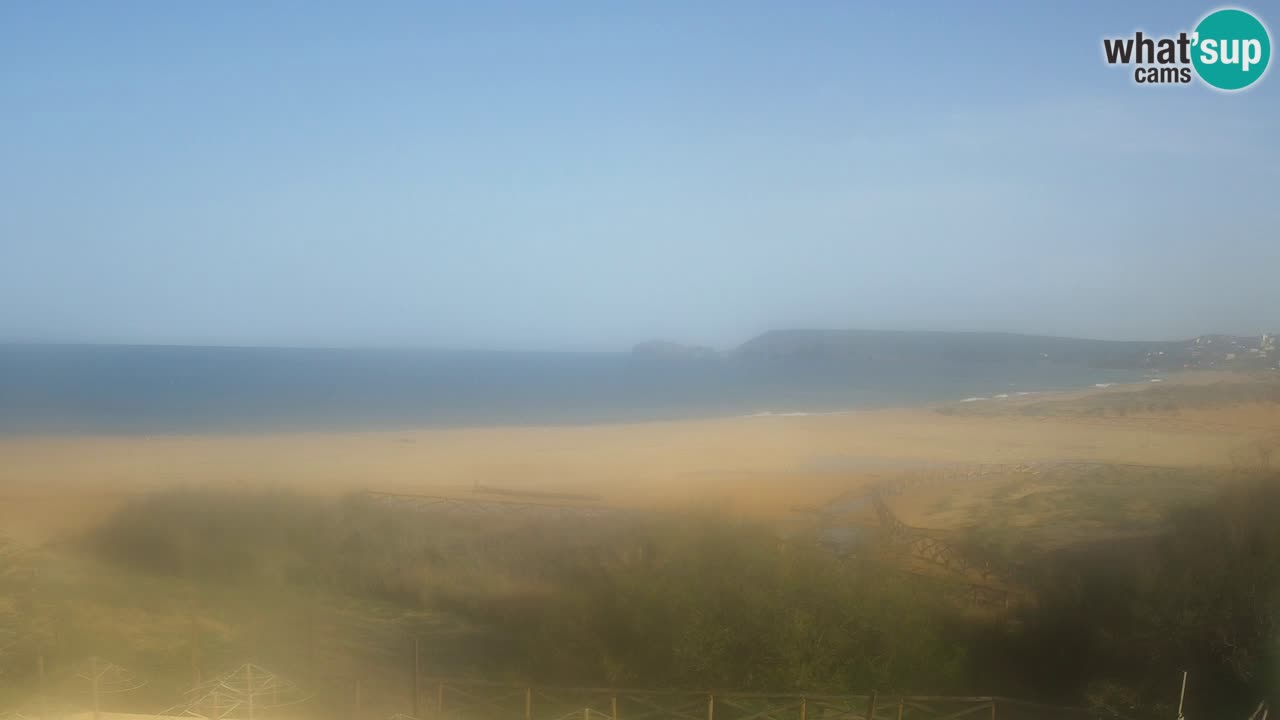 Cámara web Torre dei Corsari – Vista en directo de la playa desde Punta Usai