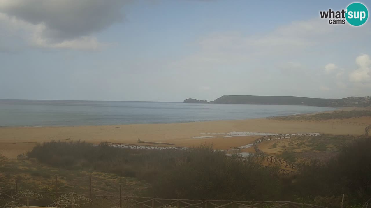 Cámara web Torre dei Corsari – Vista en directo de la playa desde Punta Usai