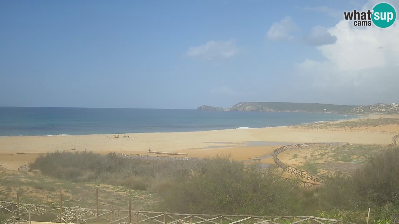 Cámara web Torre dei Corsari – Vista en directo de la playa desde Punta Usai