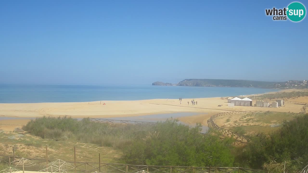 Cámara web Torre dei Corsari – Vista en directo de la playa desde Punta Usai
