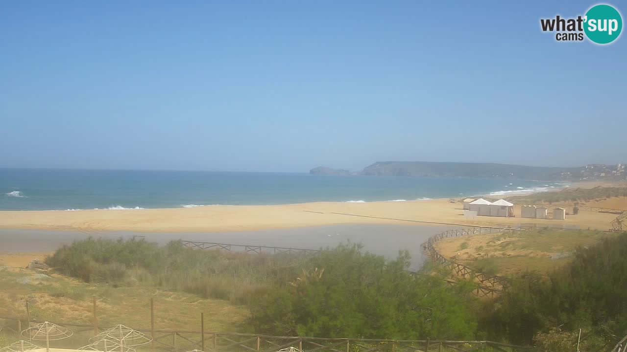 Cámara web Torre dei Corsari – Vista en directo de la playa desde Punta Usai