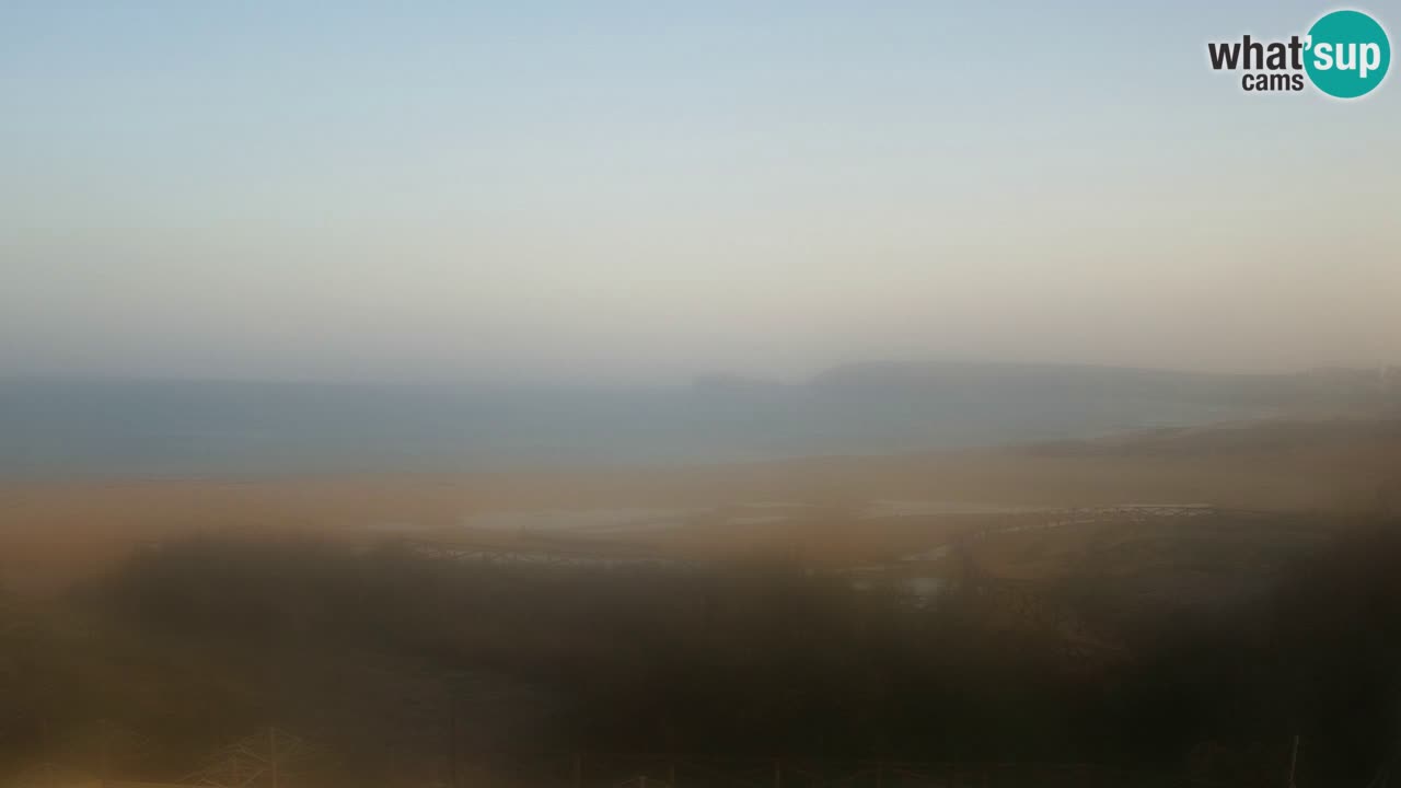 Webcam Torre dei Corsari – Vista live sulla spiaggia da Punta Usai