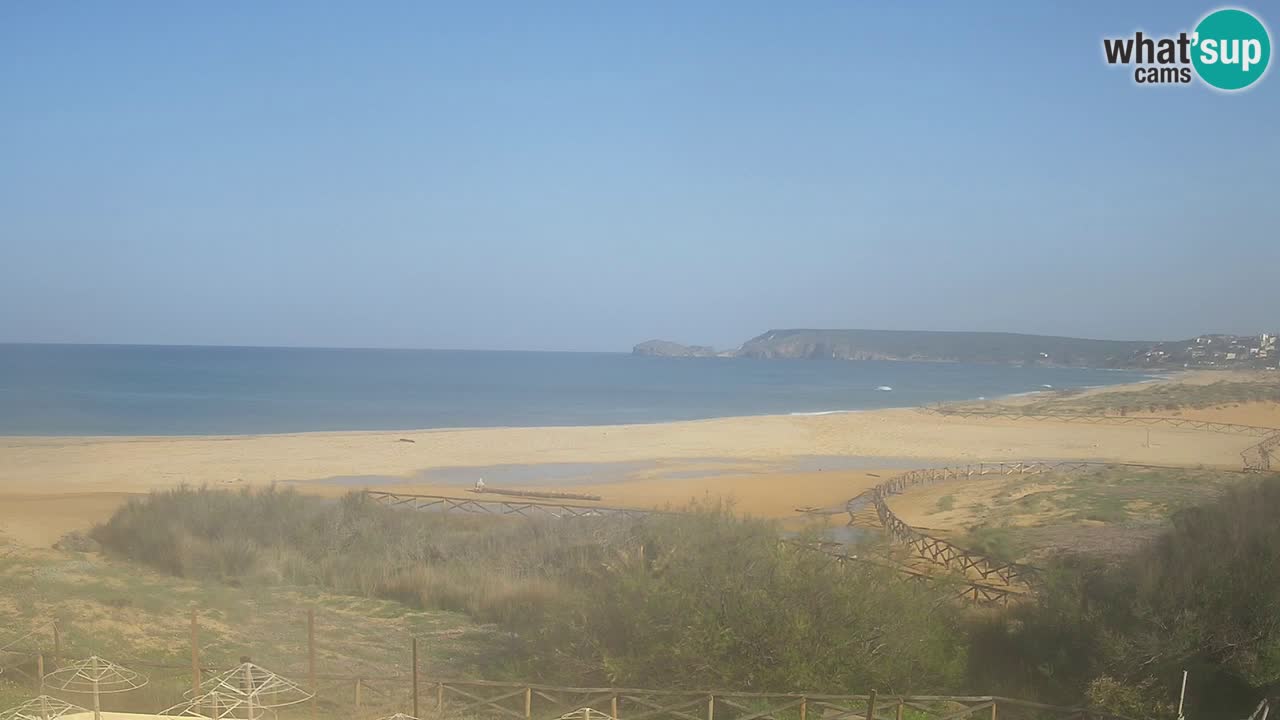 Web kamera Torre dei Corsari – Pogled uživo na plažu s Punta Usai