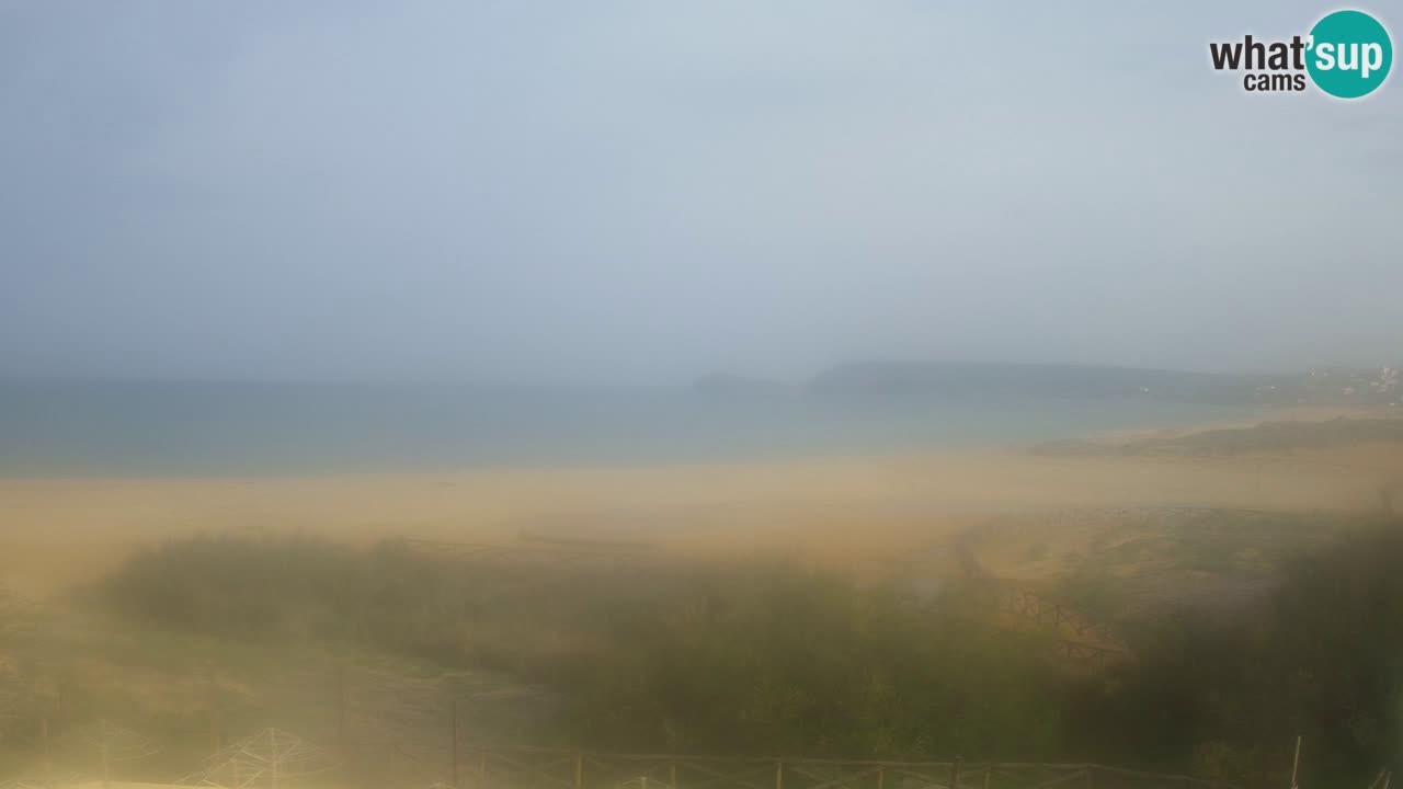 Web kamera Torre dei Corsari – Pogled uživo na plažu s Punta Usai