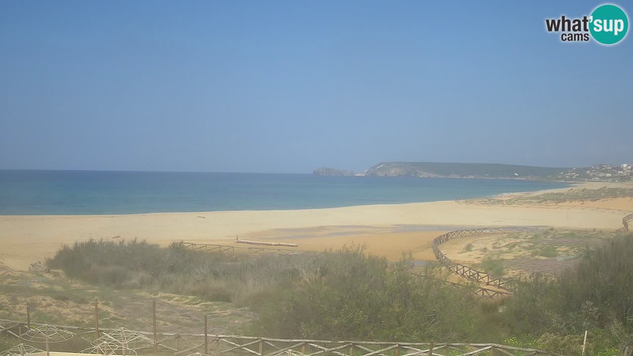 Cámara web Torre dei Corsari – Vista en directo de la playa desde Punta Usai