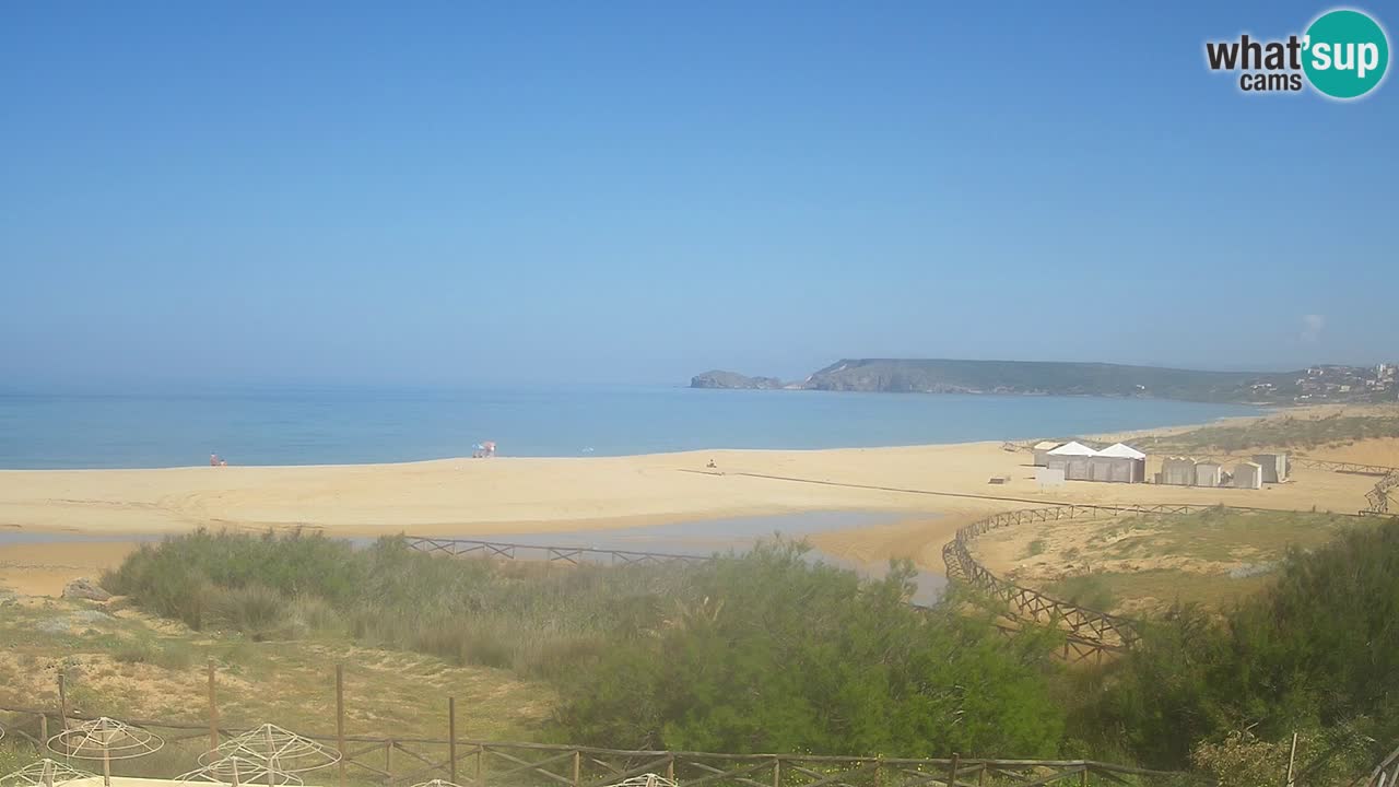 Web kamera Torre dei Corsari – Pogled uživo na plažu s Punta Usai