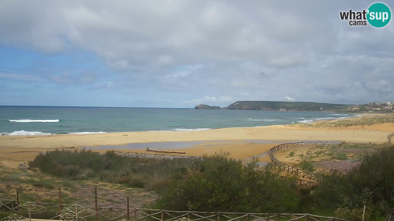 Cámara web Torre dei Corsari – Vista en directo de la playa desde Punta Usai