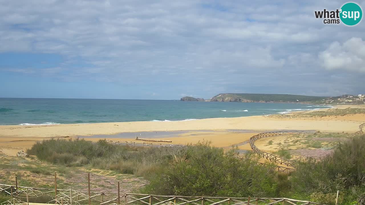 Web kamera Torre dei Corsari – Pogled uživo na plažu s Punta Usai