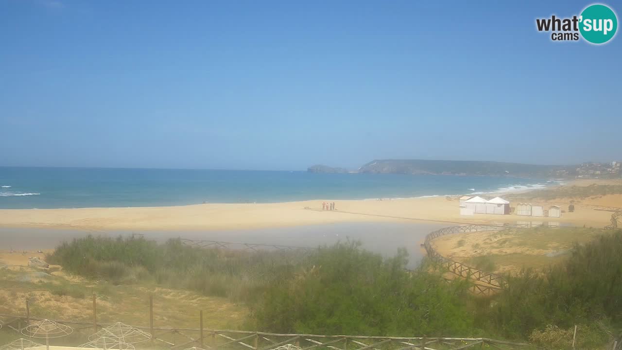 Web kamera Torre dei Corsari – Pogled uživo na plažu s Punta Usai