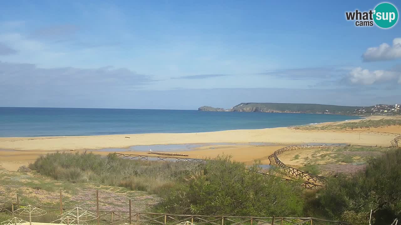 Cámara web Torre dei Corsari – Vista en directo de la playa desde Punta Usai