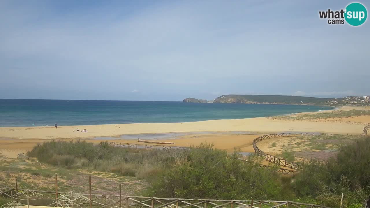 Webcam Torre dei Corsari – Vue en direct sur la plage depuis Punta Usai