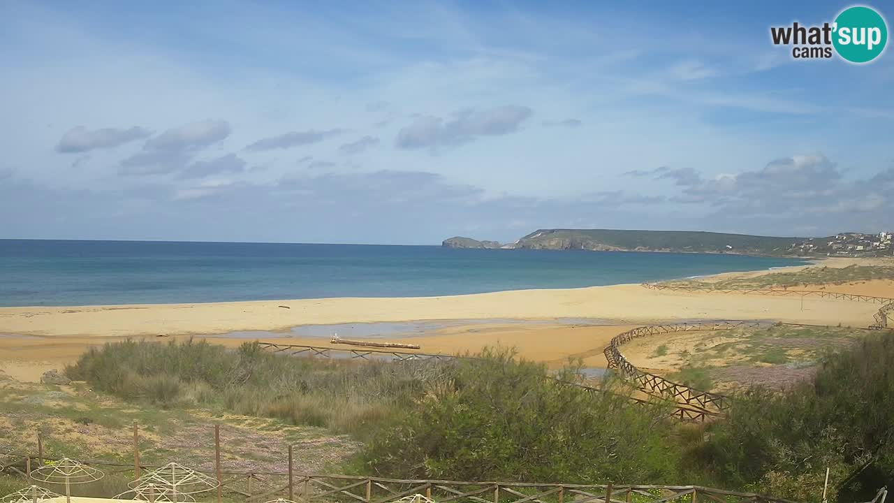 Cámara web Torre dei Corsari – Vista en directo de la playa desde Punta Usai