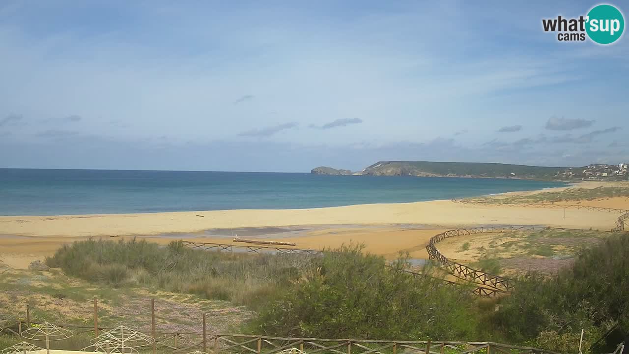 Web kamera Torre dei Corsari – Pogled uživo na plažu s Punta Usai