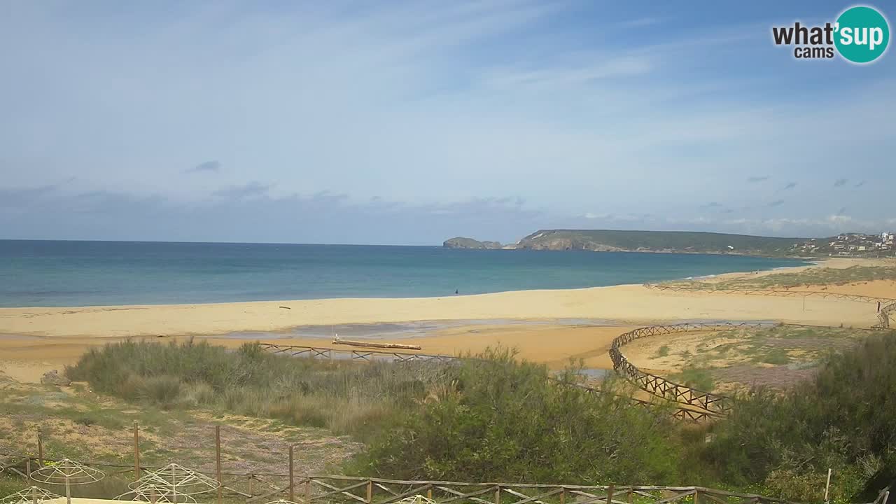 Webcam Torre dei Corsari – Liveblick auf den Strand von Punta Usai