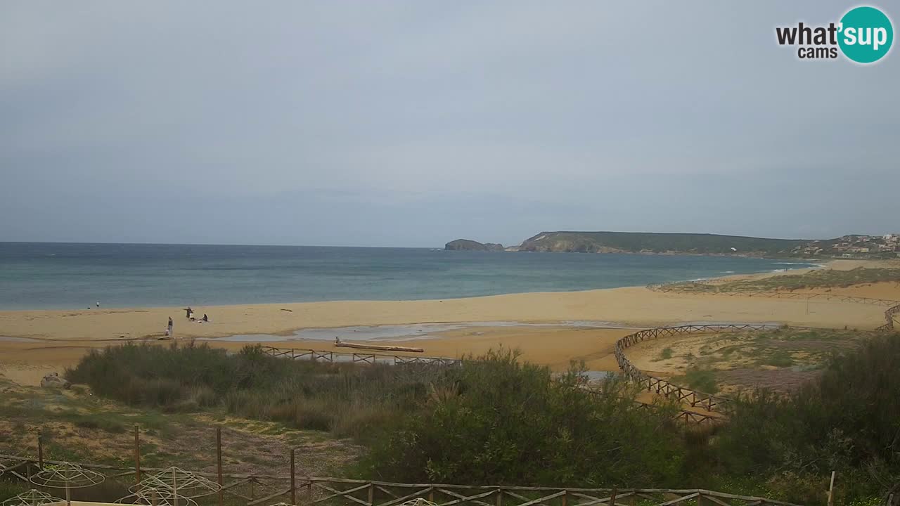 Cámara web Torre dei Corsari – Vista en directo de la playa desde Punta Usai