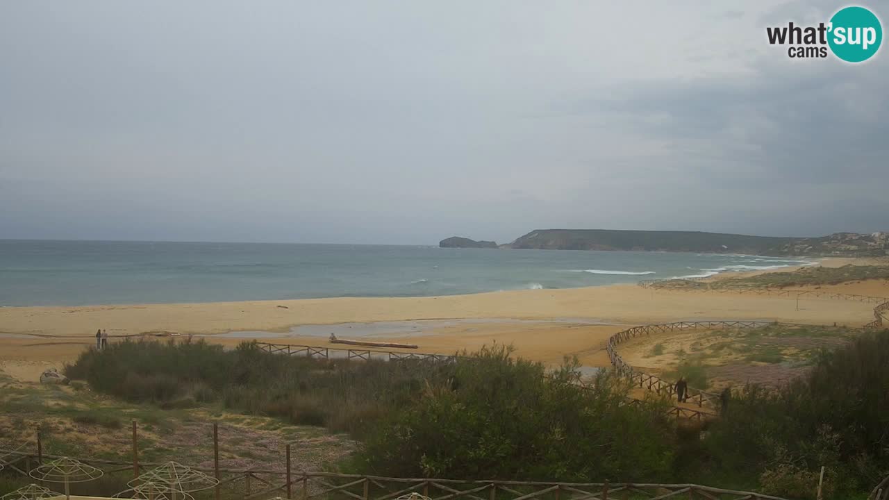 Cámara web Torre dei Corsari – Vista en directo de la playa desde Punta Usai