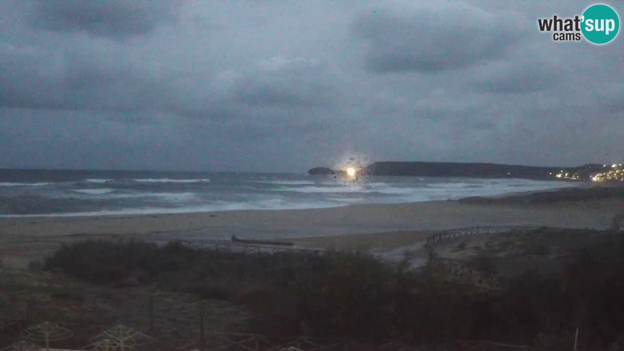 Webcam Torre dei Corsari – Vue en direct sur la plage depuis Punta Usai