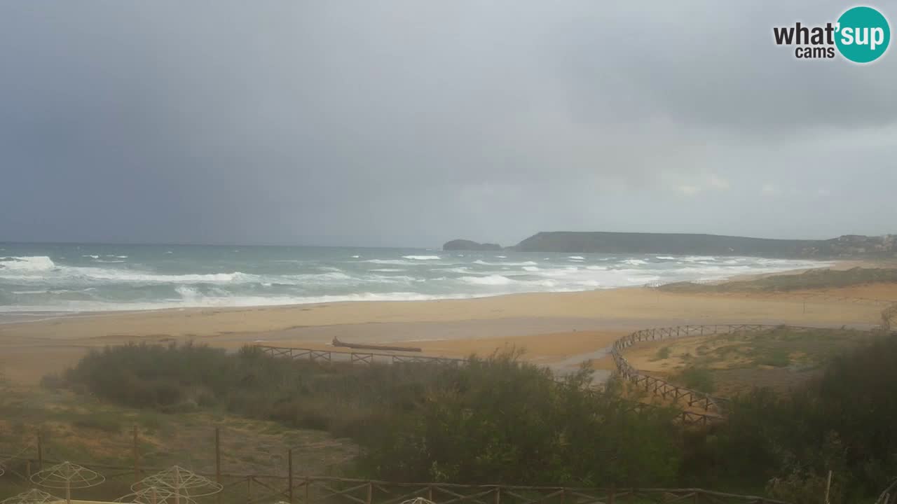 Webcam Torre dei Corsari – Vista live sulla spiaggia da Punta Usai