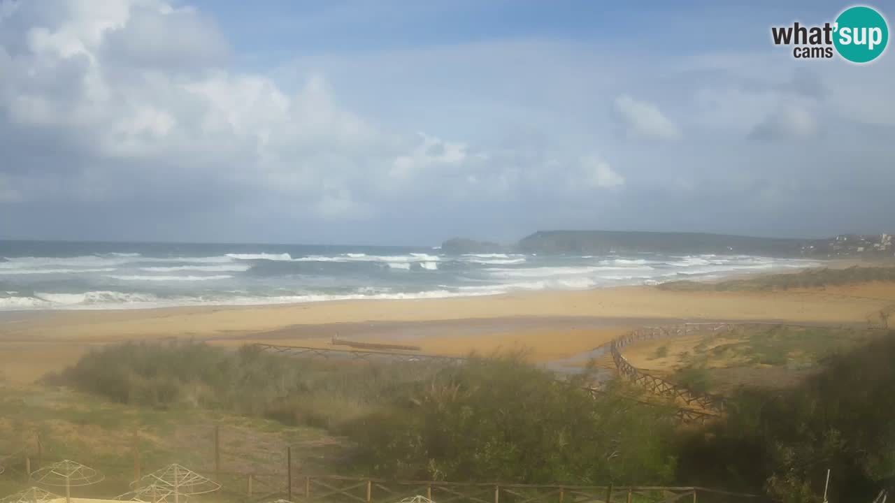 Webcam Torre dei Corsari – Liveblick auf den Strand von Punta Usai