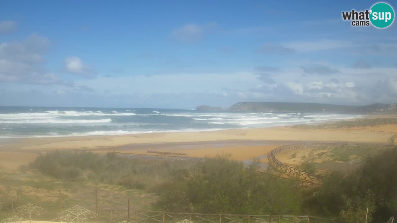 Webcam Torre dei Corsari – Liveblick auf den Strand von Punta Usai