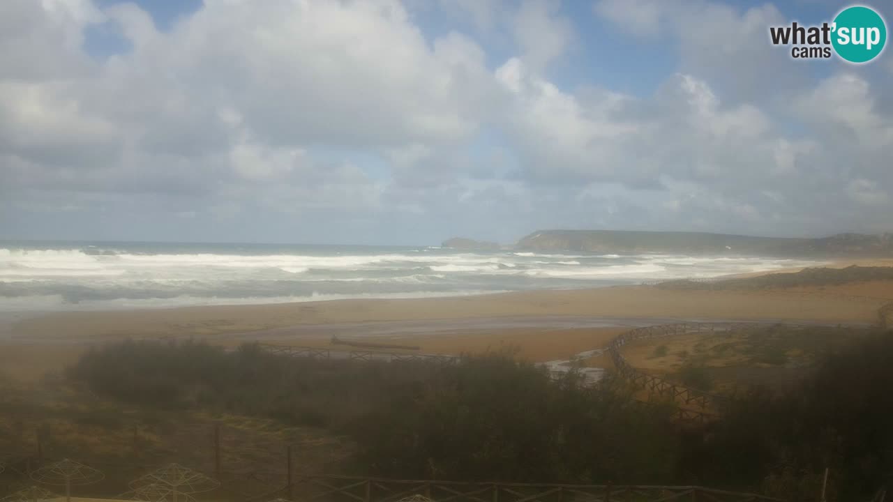 Web kamera Torre dei Corsari – Pogled uživo na plažu s Punta Usai