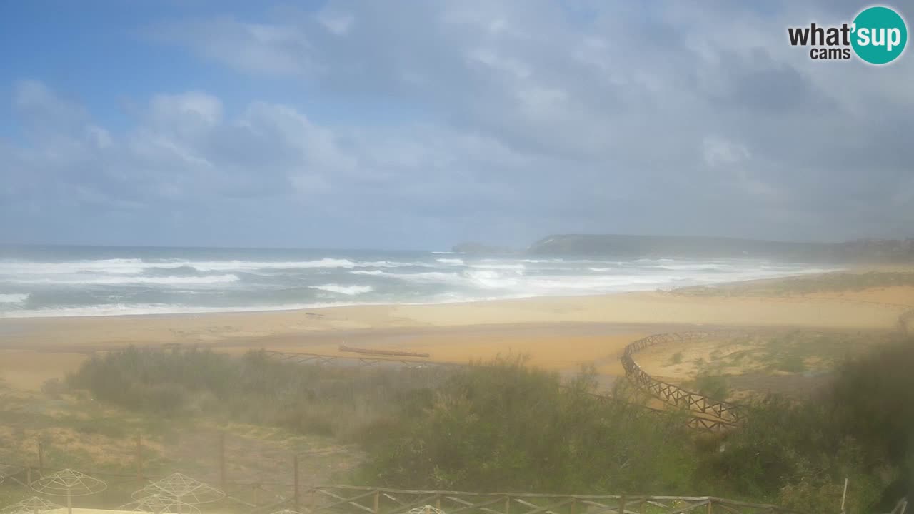 Webcam Torre dei Corsari – Live Beach View from Punta Usai