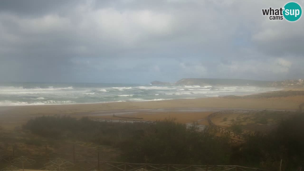 Cámara web Torre dei Corsari – Vista en directo de la playa desde Punta Usai