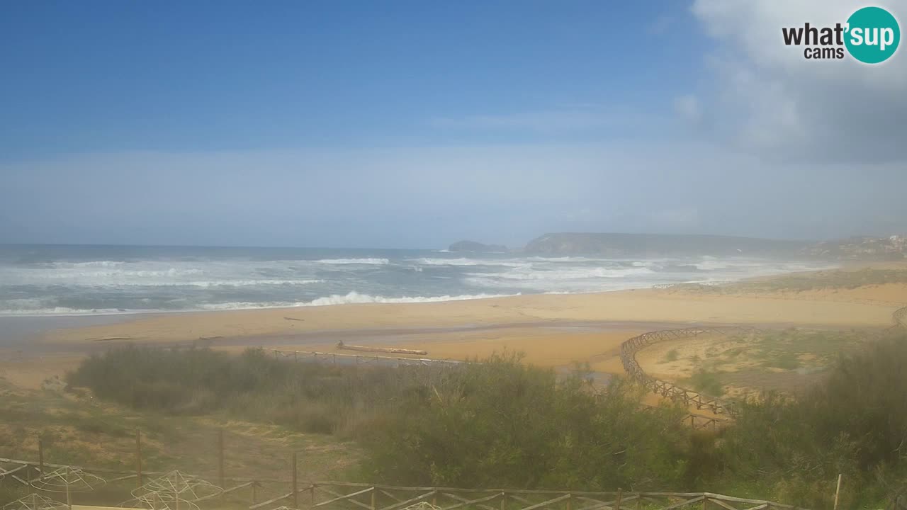 Webcam Torre dei Corsari – Live Beach View from Punta Usai