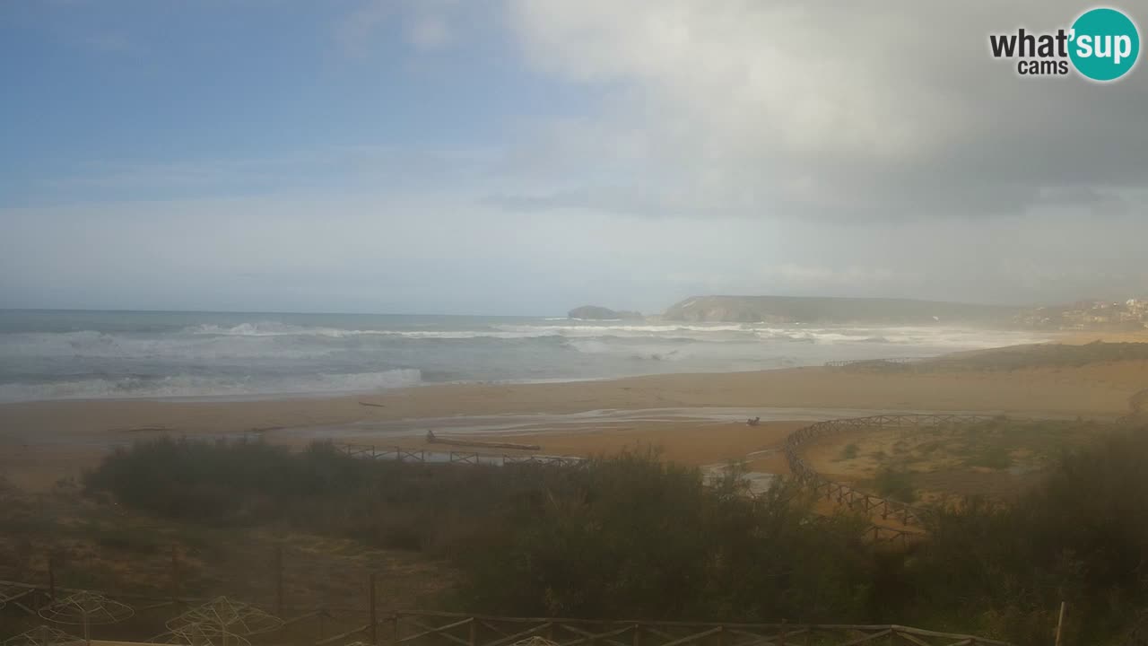 Webcam Torre dei Corsari – Live Beach View from Punta Usai