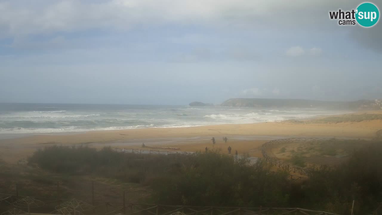 Webcam Torre dei Corsari – Liveblick auf den Strand von Punta Usai