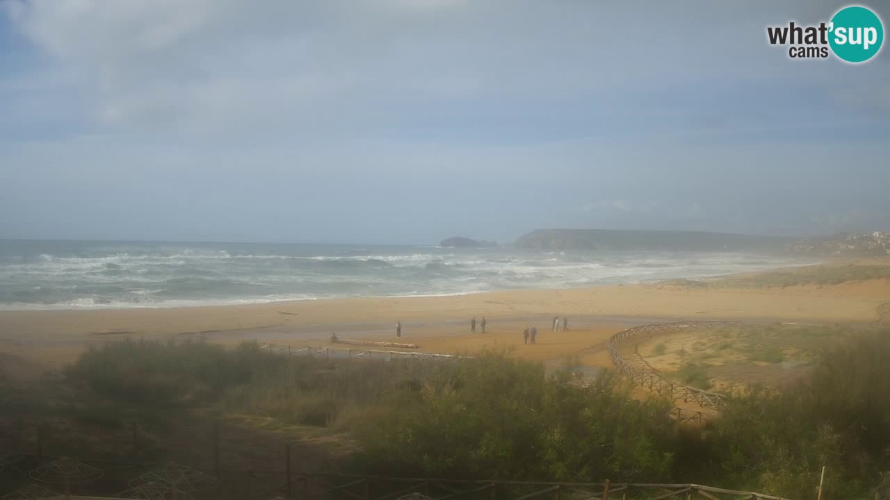 Webcam Torre dei Corsari – Vista live sulla spiaggia da Punta Usai