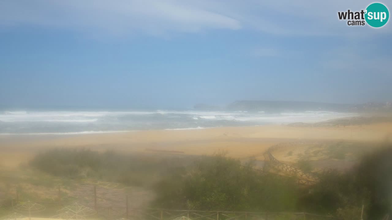 Webcam Torre dei Corsari – Liveblick auf den Strand von Punta Usai